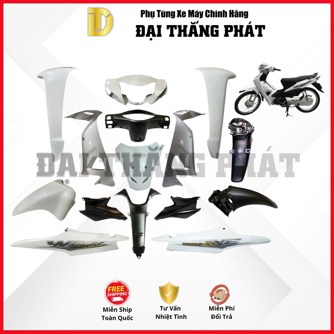 (Có bán lẻ) Dàn áo Wave Alpha 100cc năm 2016 Màu Trắng NH-B55 chính hãng Honda