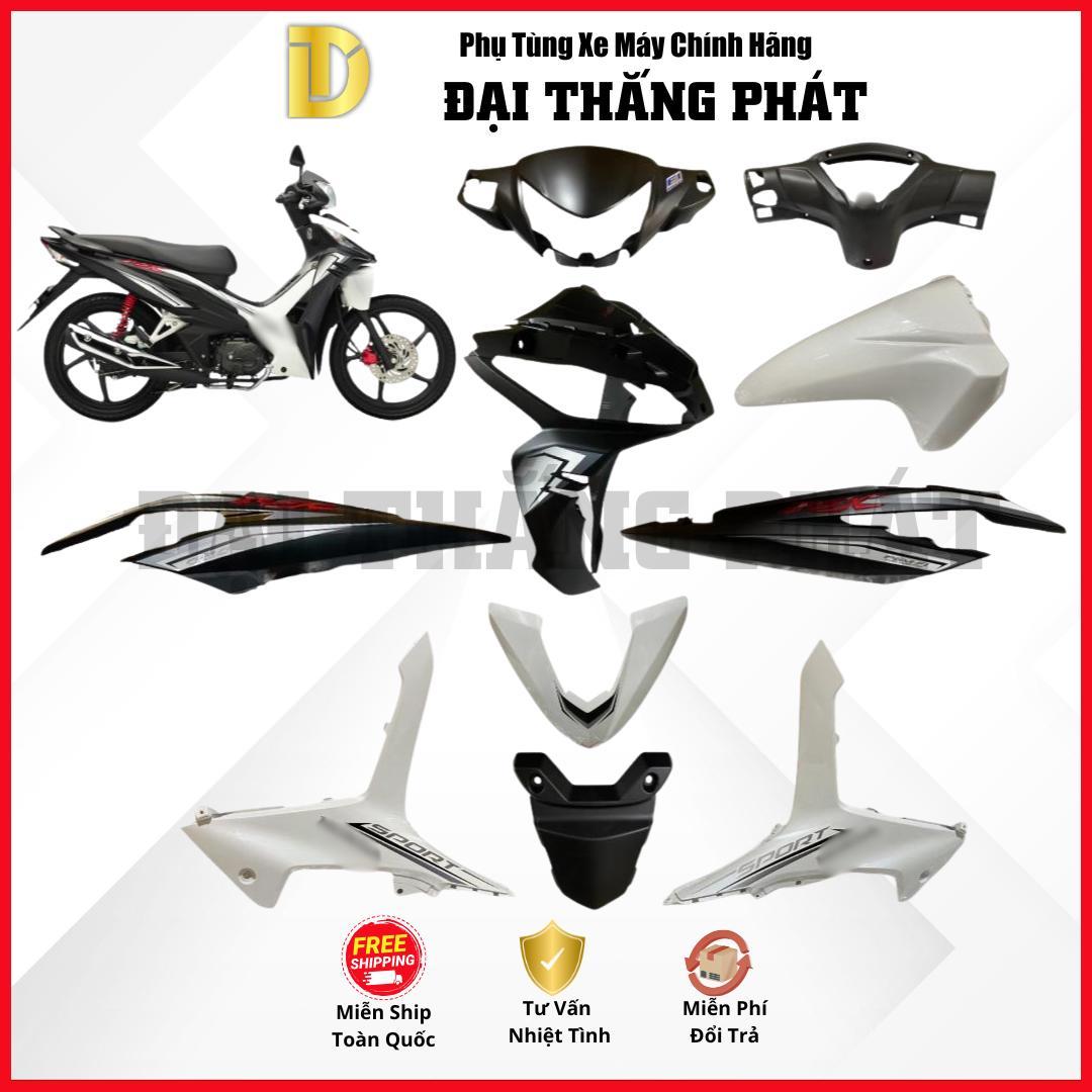 (Có bán lẻ) Dàn áo xe Wave RSX 110cc K90 (2020-2021) – Phanh đĩa – màu Trắng đen – NHB55P chính hãng Honda