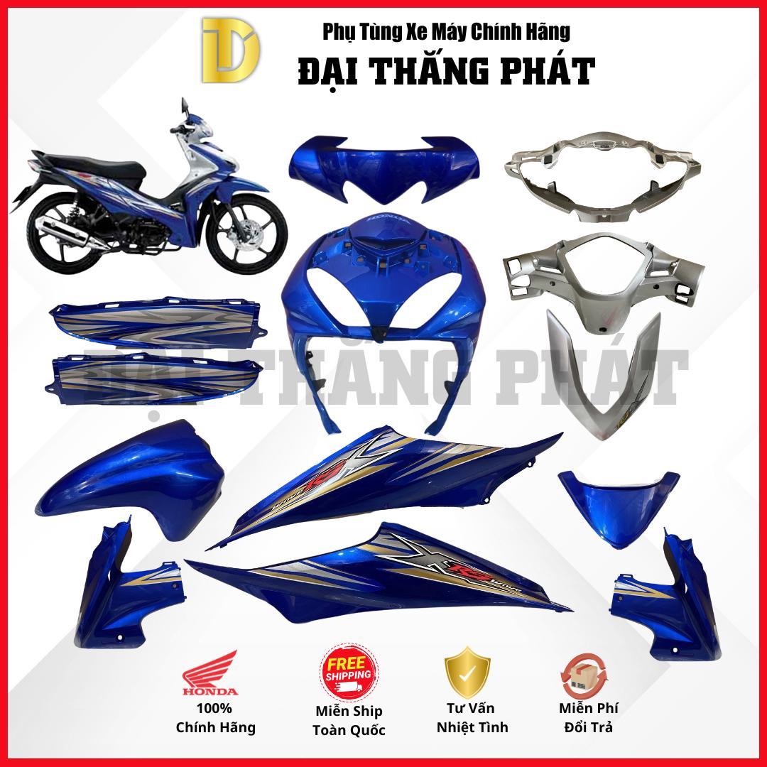 (Có bán lẻ) Dàn áo xe Wave RSX 110cc năm 2009 – màu Xanh đậm – B206M chính hãng Honda