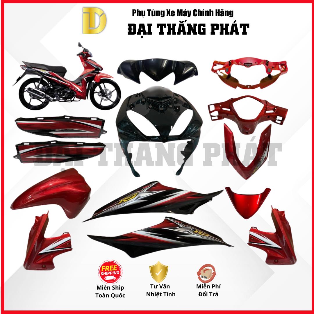 (Có bán lẻ) Dàn áo xe Wave RSX 110cc năm 2010 – màu Đỏ – R340C chính hãng Honda