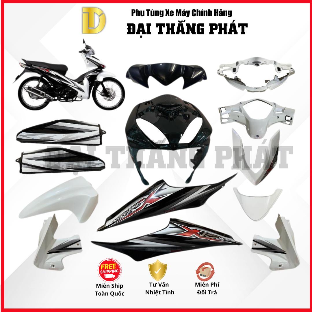 (Có bán lẻ) Dàn áo xe Wave RSX 110cc năm 2010 – màu Trắng – NHA96P chính hãng Honda