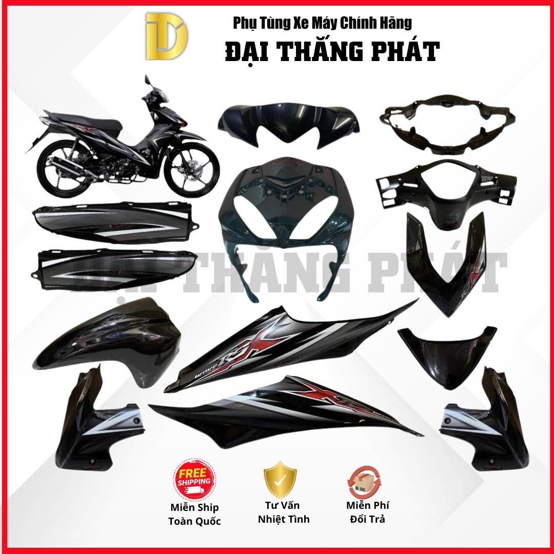 (Có bán lẻ) Dàn áo xe Wave RSX 110cc năm 2010 – màu Đen – NHA69P chính hãng Honda