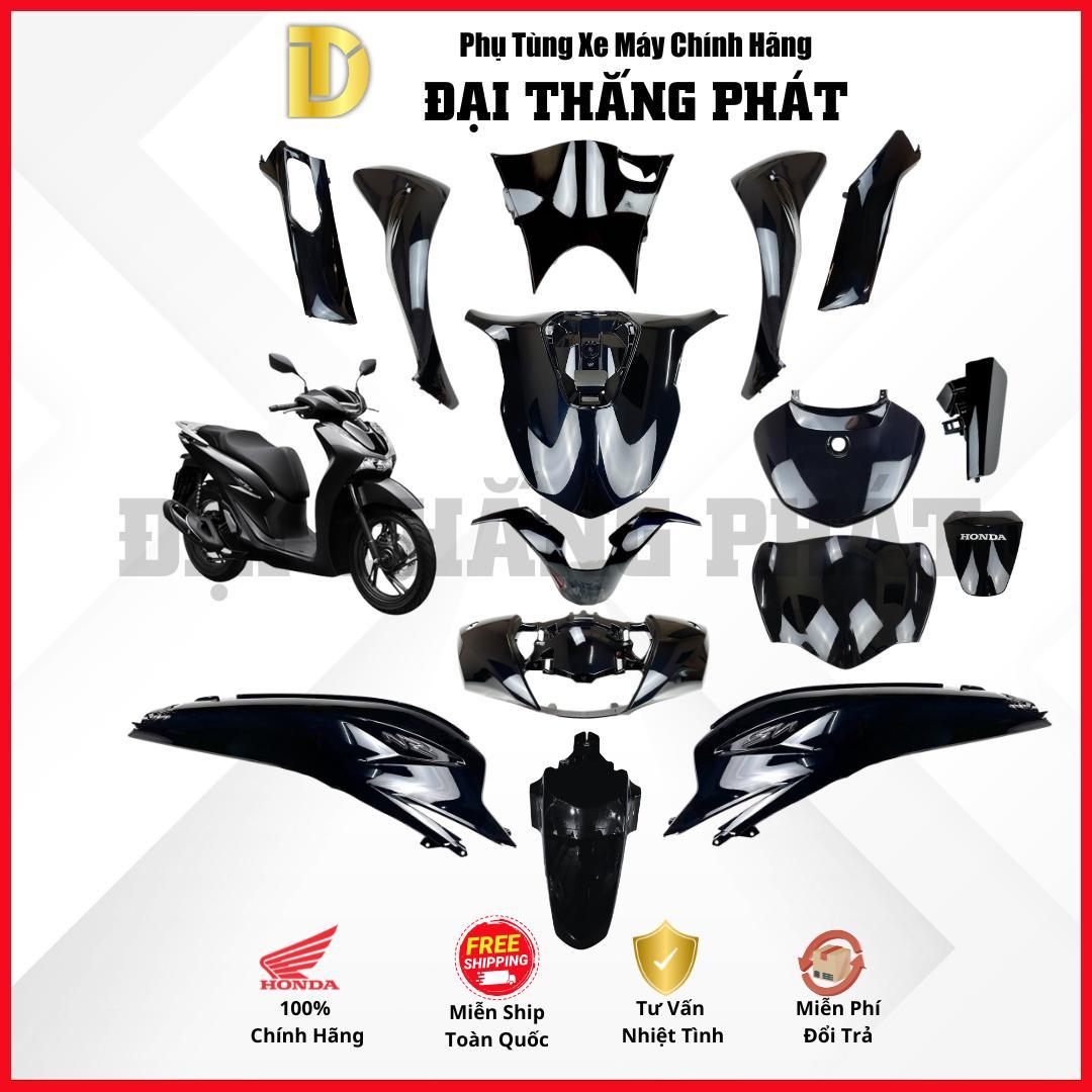 (Có bán lẻ) Dàn áo xe SH 125cc (2023) K0R màu Đen bóng – NHB25 – Phiên bản tiêu chuẩn chính hãng Honda