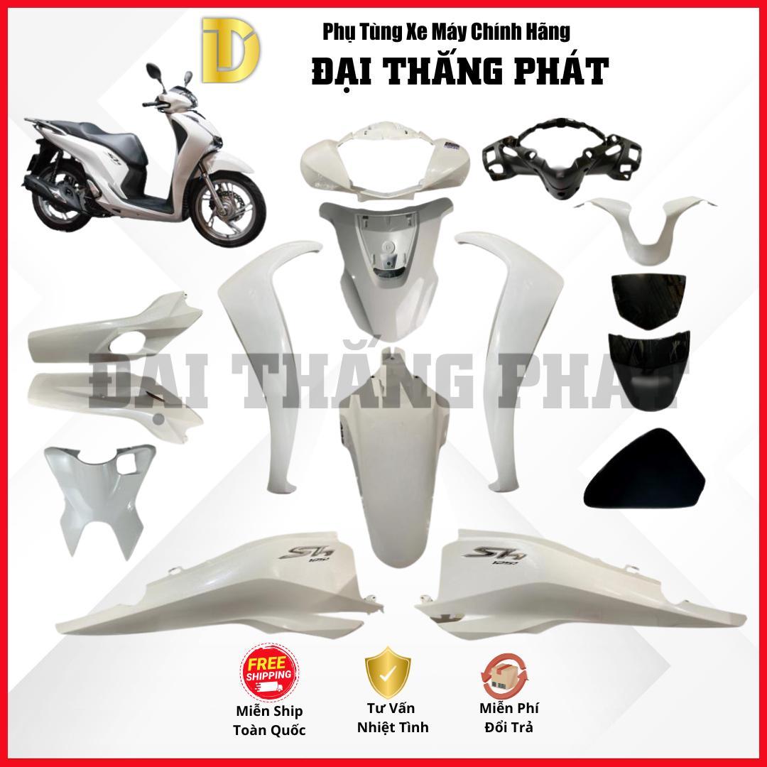 (Có bán lẻ) Dàn áo xe SH 125/150cc K77 (2016-2017-2018-2019) – màu Trắng – NHB35 chính hãng Honda