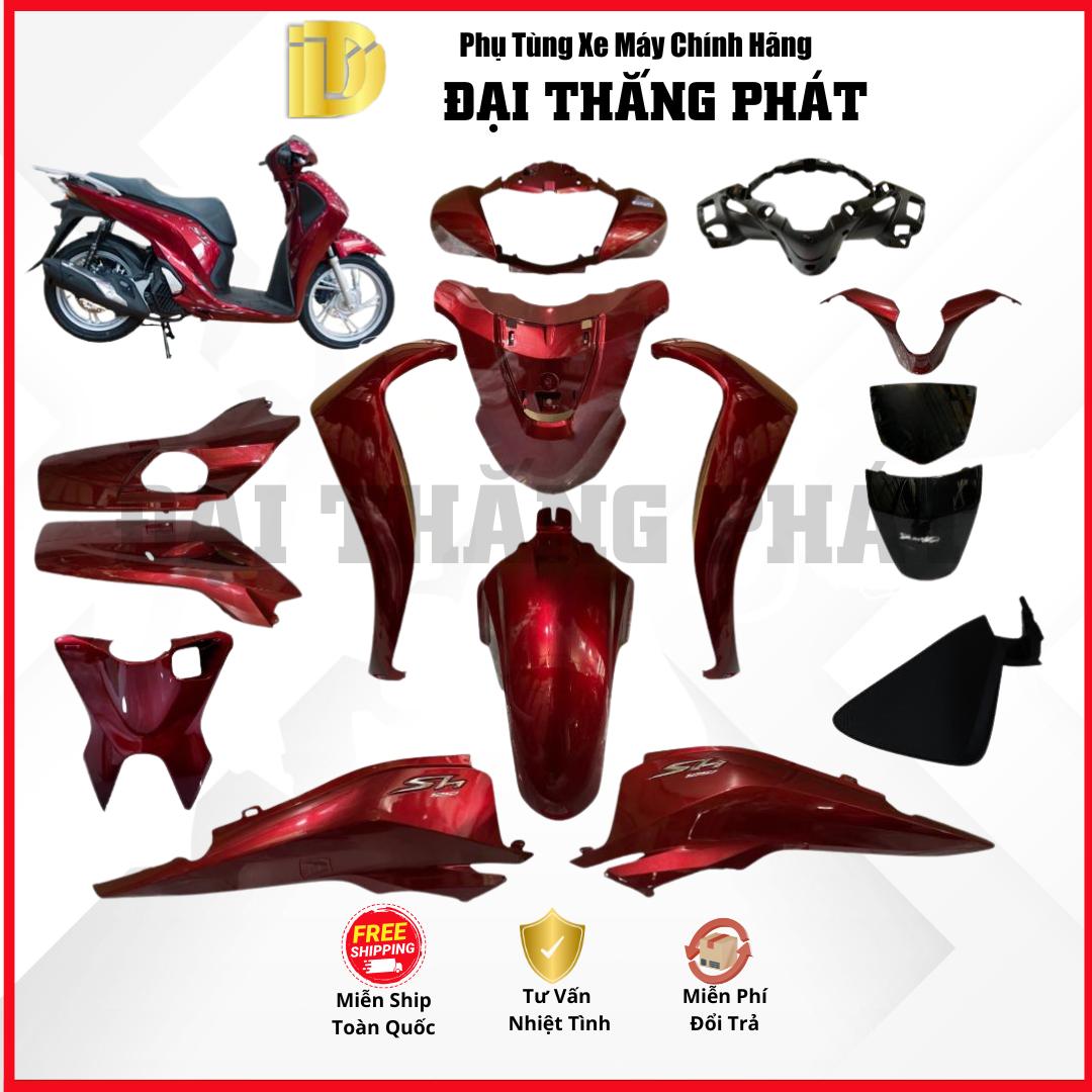 (Có bán lẻ) Dàn áo xe SH 125/150cc K77 (2016-2017-2018-2019) – màu Đỏ – R368 chính hãng Honda