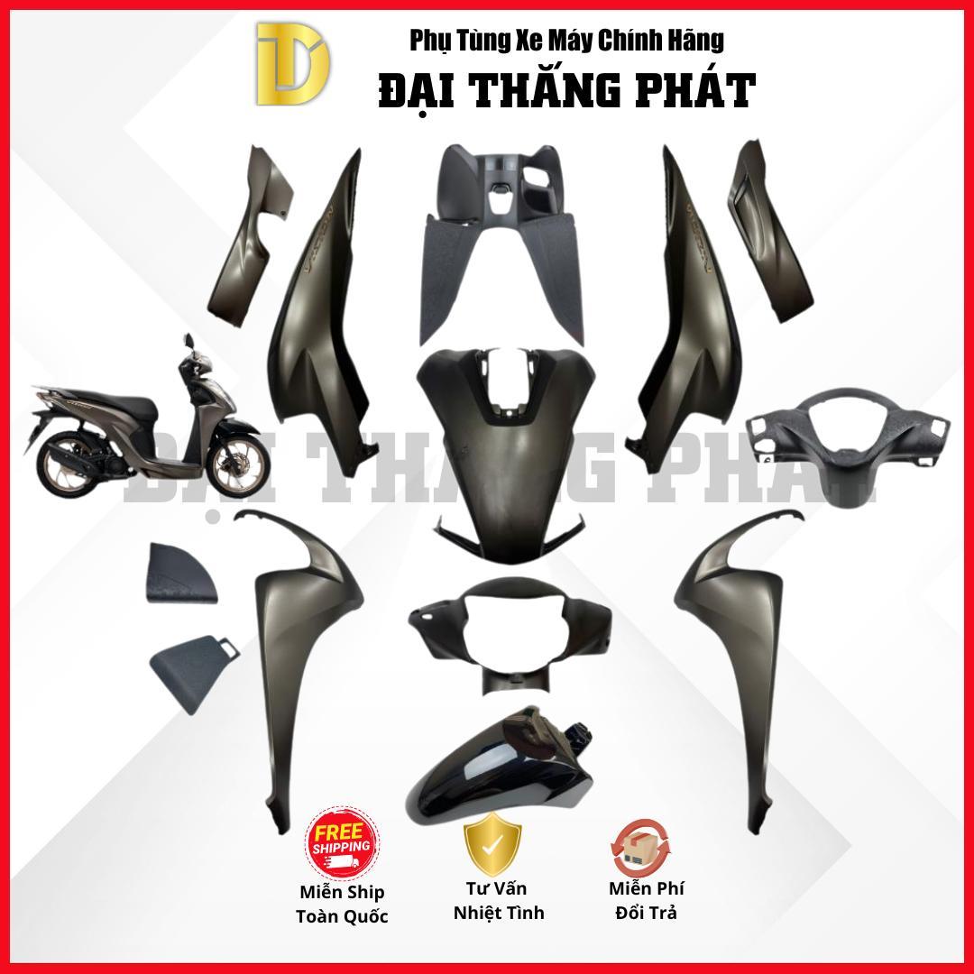 (Có bán lẻ) Dàn áo Vision 110cc năm 2025 K2C màu Nâu đen – YR381 – phiên bản đặc biệt chính hãng Honda