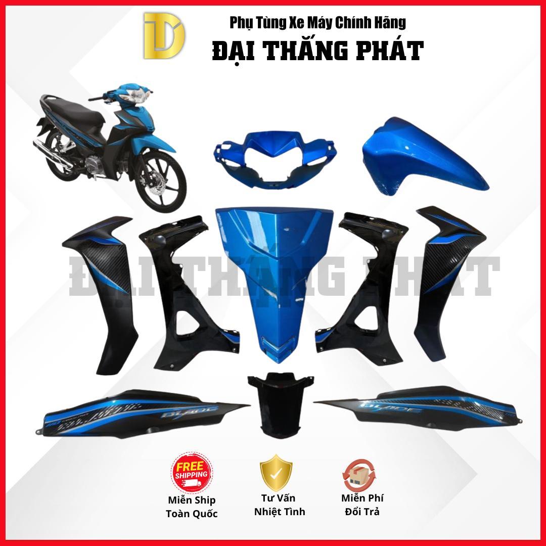 (Có bán lẻ) Dàn áo xe Blade Số K57 năm 2017 màu Xanh đen – Phanh đĩa – B189 chính hãng Honda