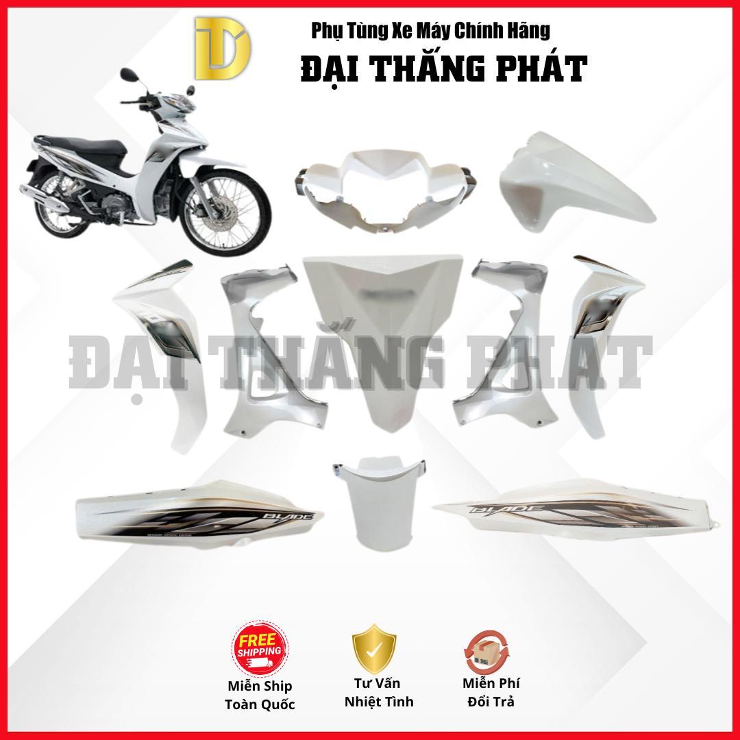(Có bán lẻ) Dàn áo xe Blade Số K57 năm 2015 màu Trắng – NHB55 chính hãng Honda