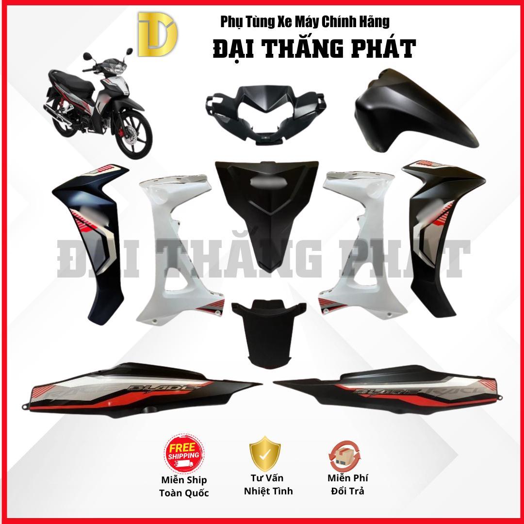(Có bán lẻ) Dàn áo xe Blade Số K57 năm 2019 màu Đen nhám / Đen mờ – Phanh đĩa – NHA76M chính hãng Honda