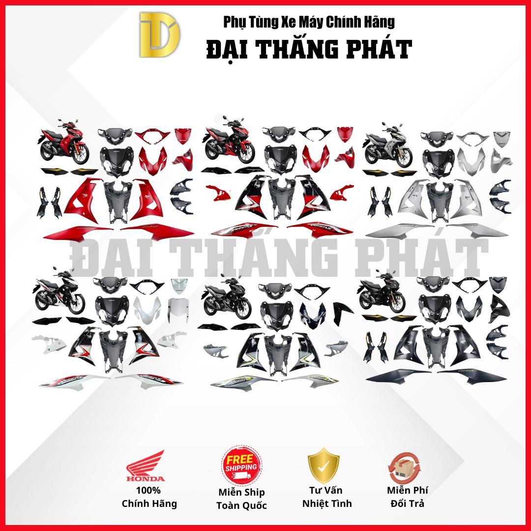 Dàn áo 34 chi tiết (nhựa nhám + nhưa màu) xe Winner K2P (2023-2024) các màu chính hãng Honda