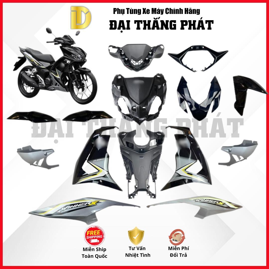 (Có bán lẻ) Dàn áo xe Winner năm 2024 màu Đen – NHB25 – Phiên bản tiêu chuẩn chính hãng Honda