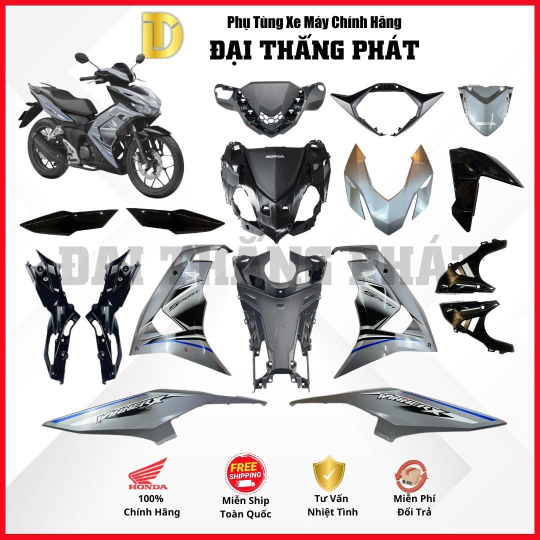 (Có bán lẻ) Dàn áo xe Winner 150cc năm 2022 màu Bạc – NHB56M – Phiên bản tiêu chuẩn – Phanh thường chính hãng Honda