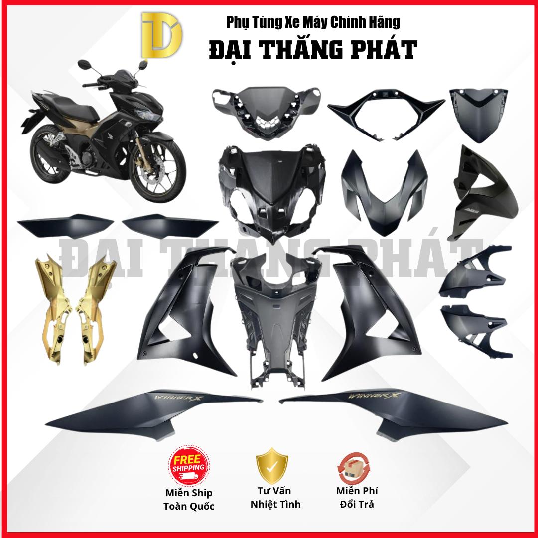 (Có bán lẻ) Dàn áo xe Winner 150cc năm 2022 màu Đen Vàng – NHA76M – Phiên bản Đặc biệt – Phanh ABS chính hãng Honda