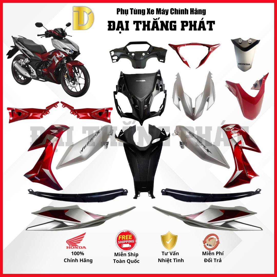 (Có bán lẻ) Dàn áo xe Winner X K56 năm 2019 màu Đỏ bạc đen – R340 chính hãng Honda