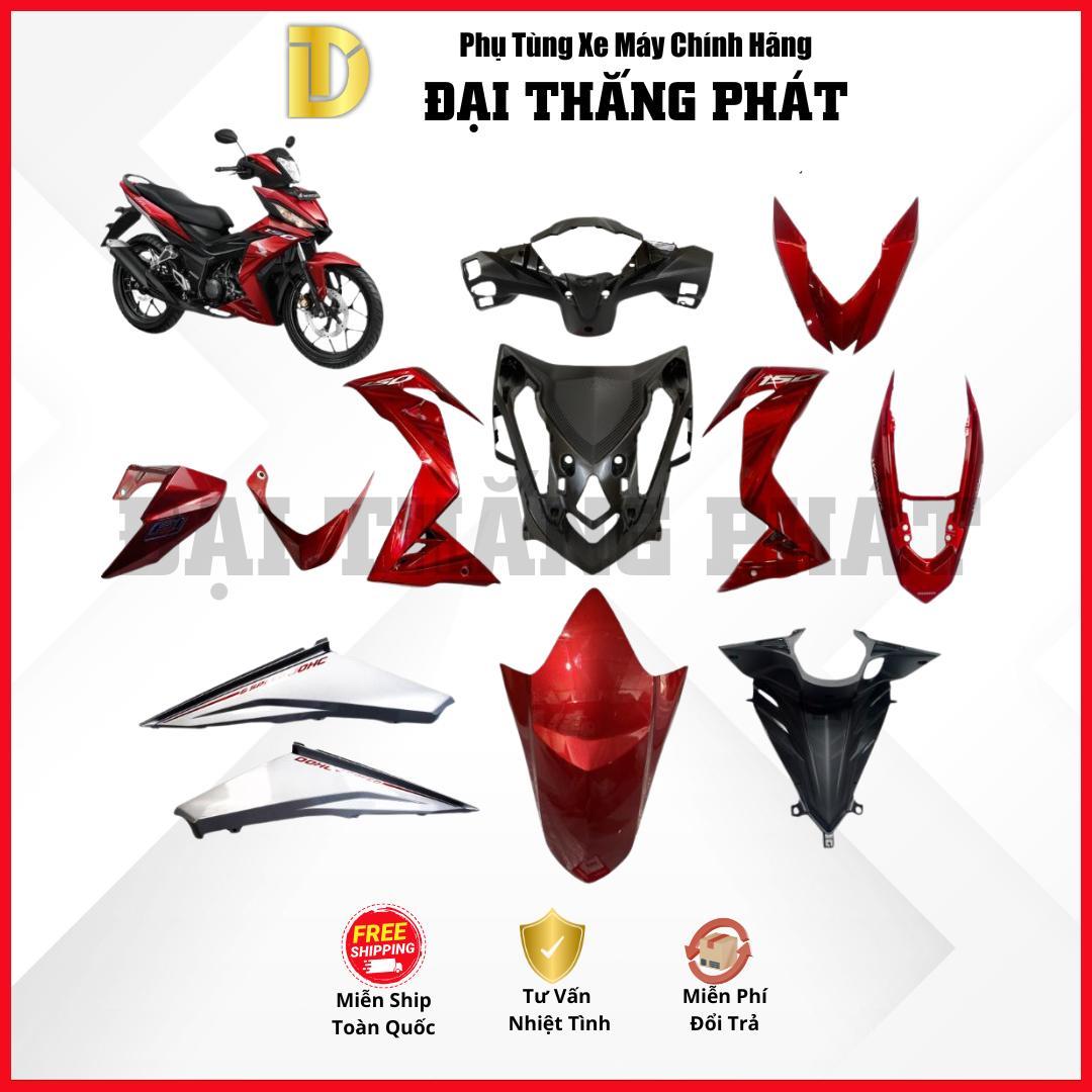 (Có bán lẻ) Dàn áo xe Winner K56 (2016) màu Đỏ đen – R340 chính hãng Honda