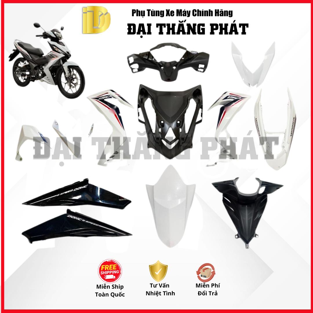 (Có bán lẻ) Dàn áo xe Winner K56 (2017-2019) màu Trắng đen – NHB35 chính hãng Honda