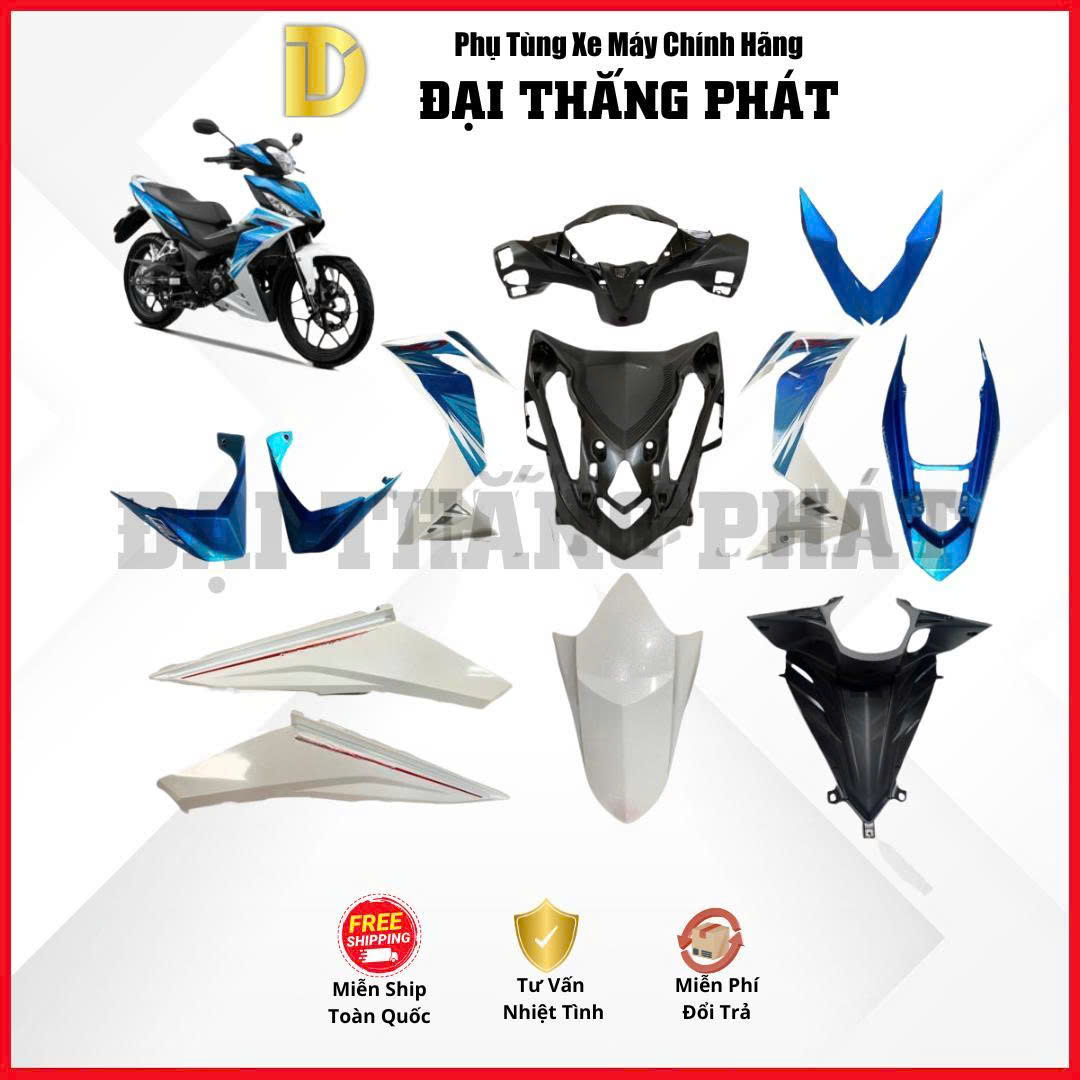 (Có bán lẻ) Dàn áo xe Winner K56 (2016) màu Xanh – B189C chính hãng Honda