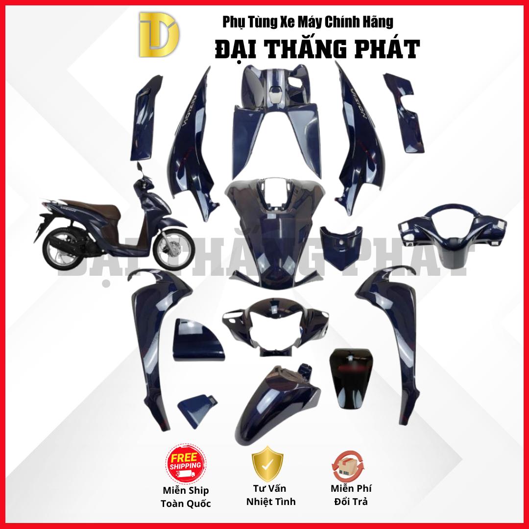 (Có bán lẻ) Dàn áo Vision 110cc (2021) K2C màu Xanh Dương PB426P phiên bản cao cấp chính hãng Honda