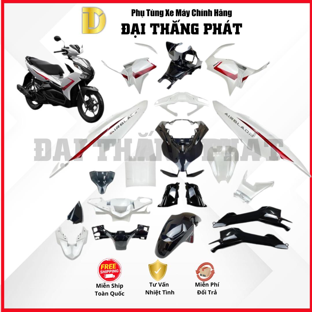 (Có bán lẻ) Dàn nhựa xe Air Blade 125cc K1F/K1G (2020-2021-2022) Phiên Bản Tiêu Chuẩn – Trắng – NHB35P chính hãng Honda