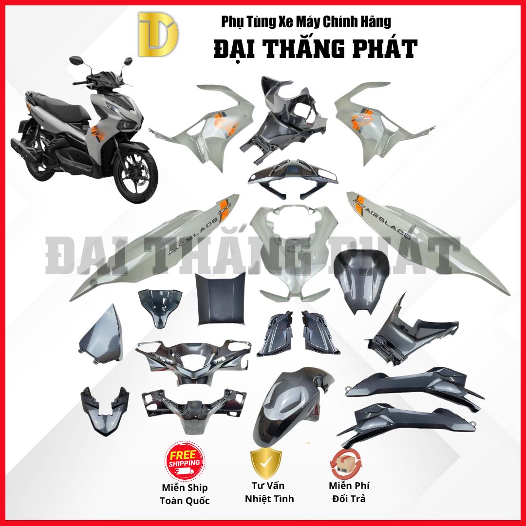 (Có bán lẻ) Dàn nhựa xe Air Blade 125cc K1F/K1G (2020-2021-2022) Phiên Bản Giới Hạn – Xám – NHC60 chính hãng Honda