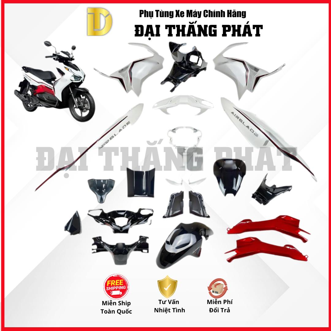 (Có bán lẻ) Dàn nhựa xe Air Blade 125cc K1F/K1G (2020-2021-2022) Màu Trắng Đỏ Đen-NH-B35 chính hãng Honda