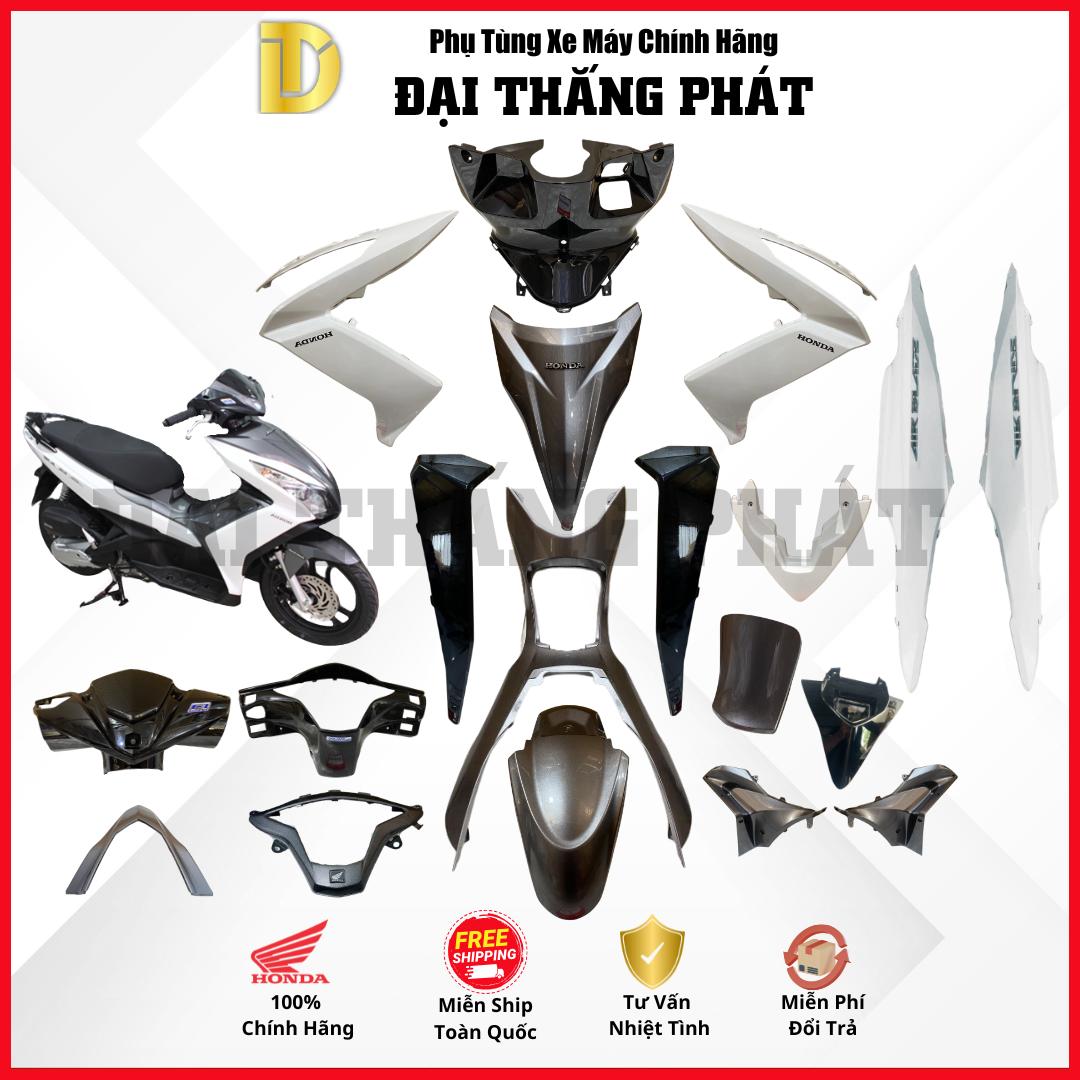 (Có bán lẻ) Dàn áo xe Air Blade 125cc K27 năm 2012 màu Trắng Xám Đen – NHA62X chính hãng Honda