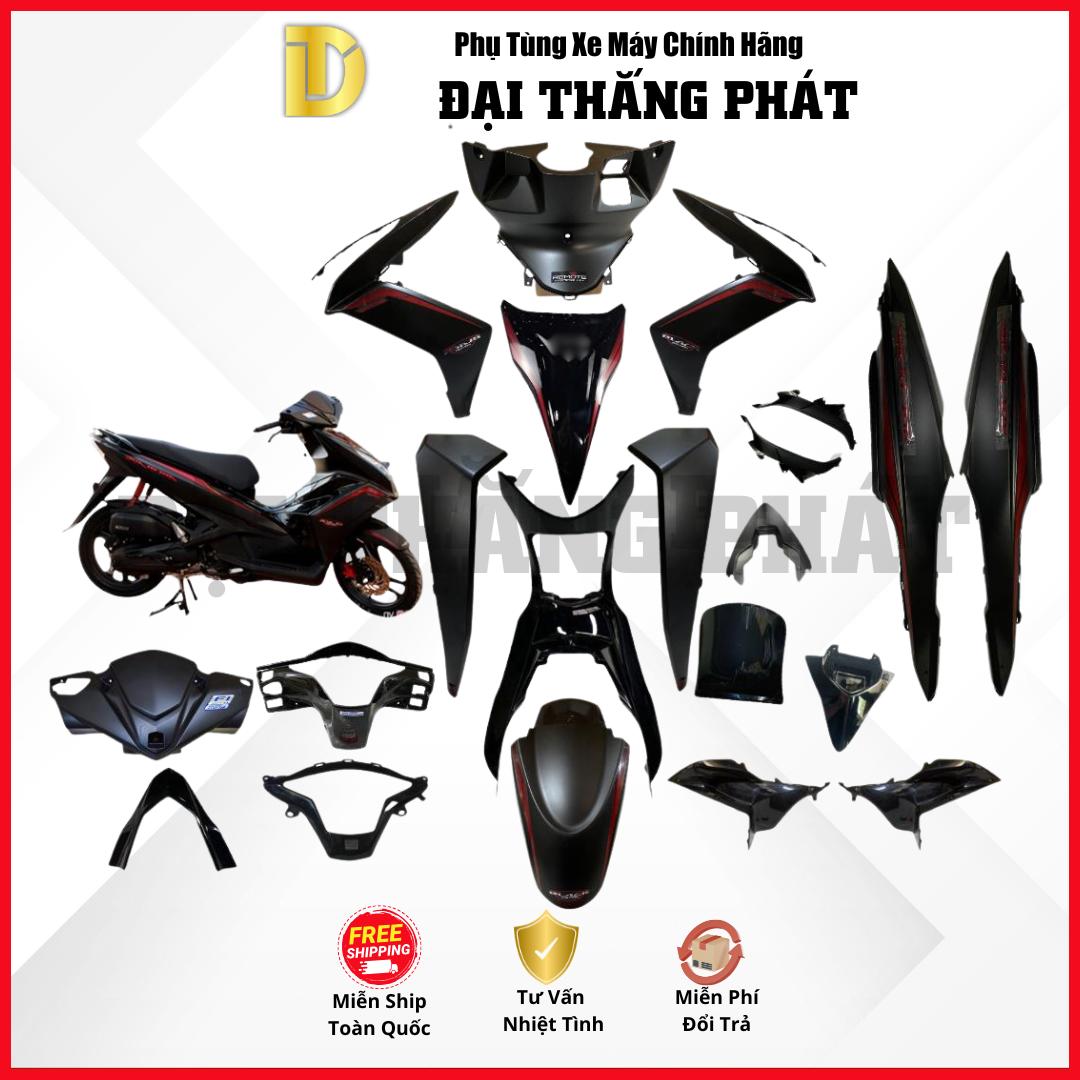 (Có bán lẻ) Dàn áo xe Air Blade 125cc K27 năm 2014 màu Đen nhám/ Đen mờ – NHA76 chính hãng Honda