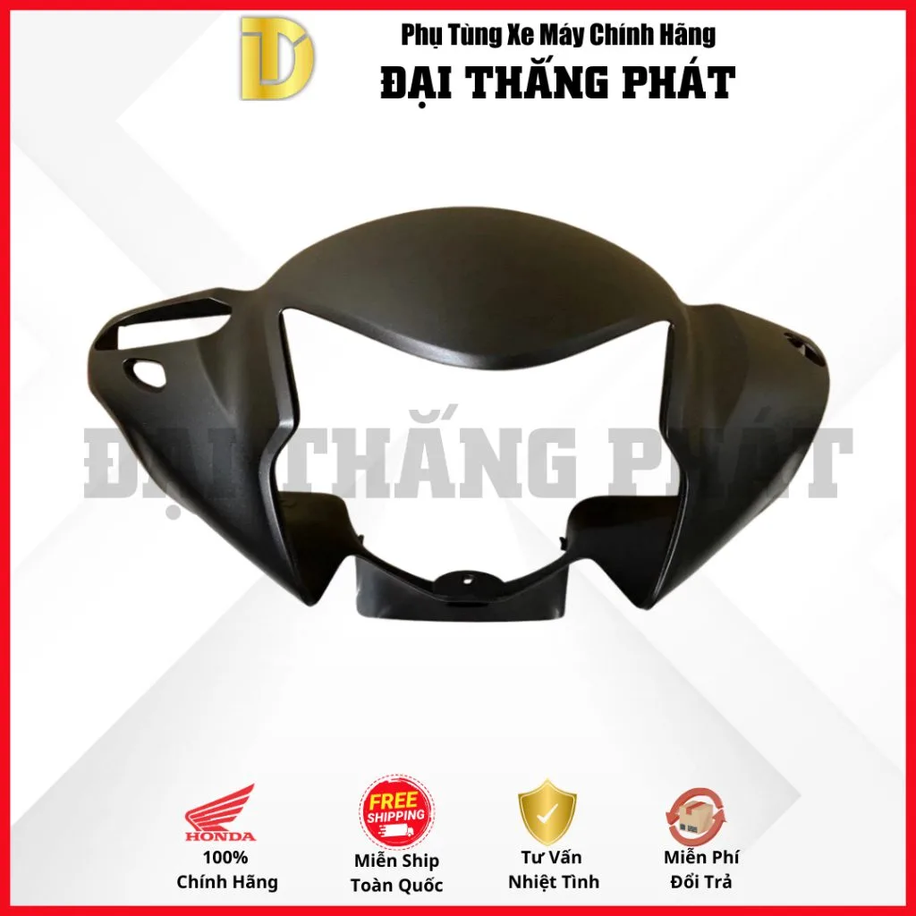 (Có bán lẻ) Dàn áo Vision 110cc (2021) K2C màu Đen nhám NH76M phiên bản cá tính chính hãng Honda