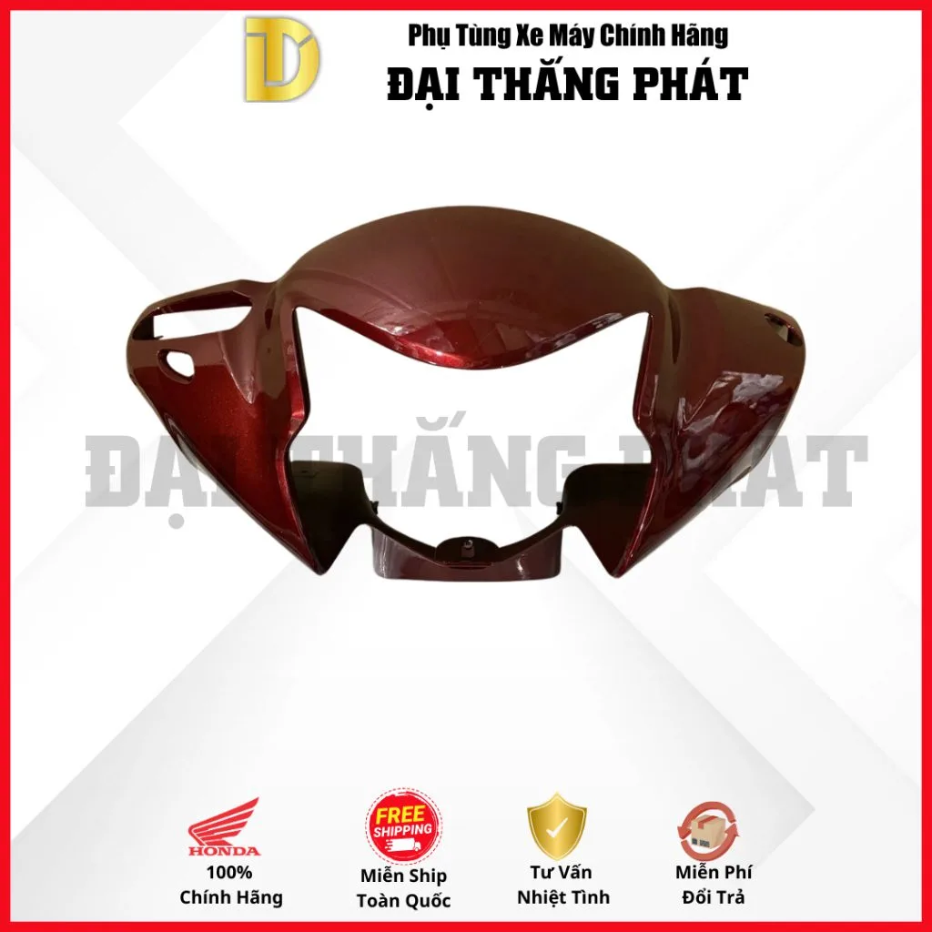 (Có bán lẻ) Dàn áo Vision 110cc (2021) K2C phiên bản Cao Cấp-R350C- Đỏ Nâu Đen chính hãng Honda