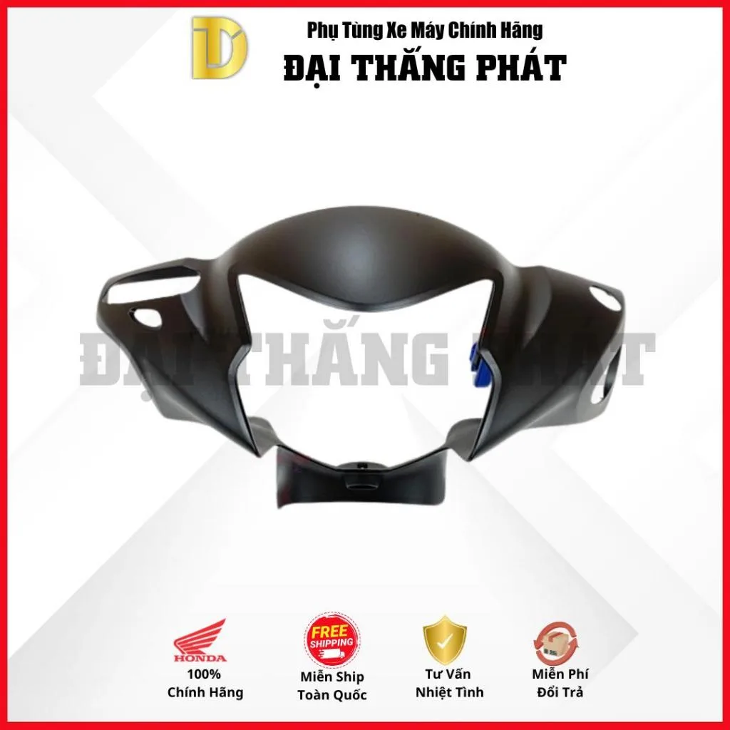 (Có bán lẻ) Dàn áo Vision 110cc (2021) K2C phiên bản Đặc Biệt- Màu Đen nhám -NHA76M chính hãng Honda