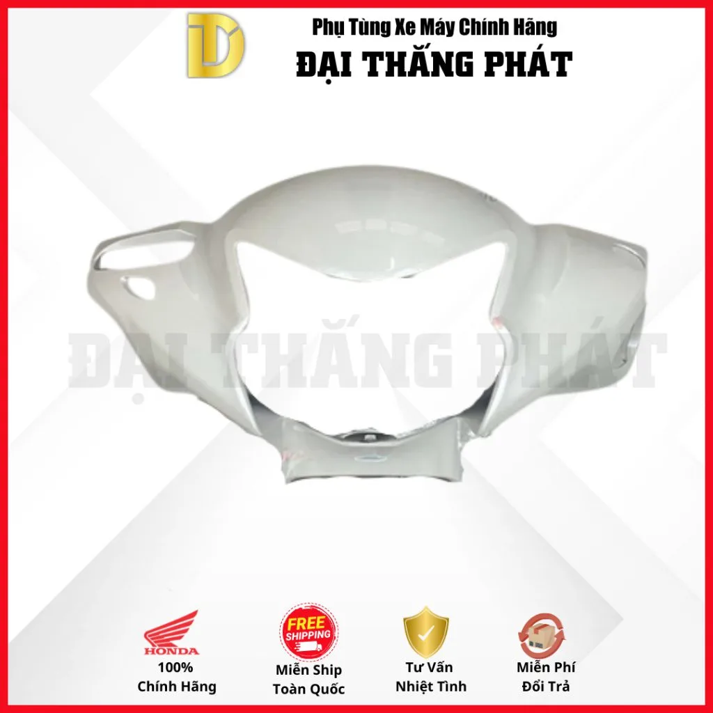 (Có bán lẻ) Dàn áo Vision 110cc (2023) K2C màu Trắng B35P phiên bản cao cấp chính hãng Honda