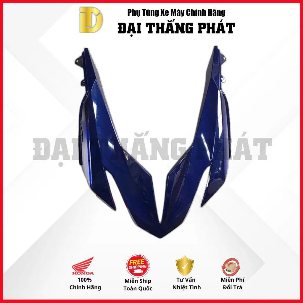 (Có bán lẻ) Dàn áo xe Winner X 150cc năm 2020 màu Xanh Đen – PB421M – Phiên bản thể thao – Phanh thường chính hãng Honda