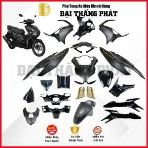 (Có bán lẻ) Dàn áo xe Air Blade 125cc K2Z/K3A (4Val) (2023-2024) màu Đen Nhám phiên bản Tiêu chuẩn chính hãng Honda