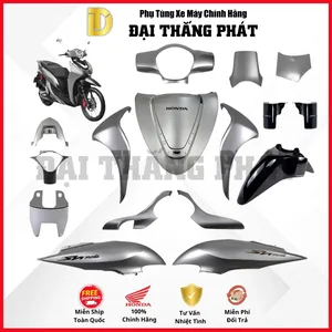 (Có bán lẻ) Dàn áo xe SH Mode 125cc K1N năm 2020 – màu Bạc – NHB18M- Phiên bản Thời trang – Phanh ABS chính hãng Honda