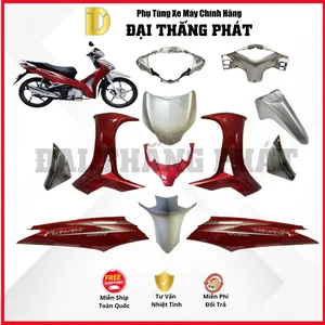 (Có bán lẻ) Dàn áo Future 125cc KYZ năm 2012 – Màu Đỏ bạc – R340 – chính hãng Honda