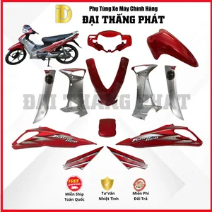 (Có bán lẻ) Dàn áo xe Future Neo năm 2006 màu Đỏ đen – R315P chính hãng Honda