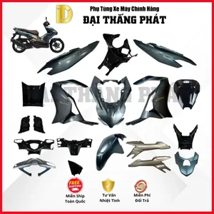 (Có bán lẻ) Dàn áo xe Air Blade 125cc K2Z/K3A (4Val) năm 2025 màu Xanh Đen Vàng – NHC34 – bản Đặc biệt chính hãng Honda