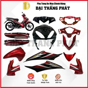 (Có bán lẻ) Dàn áo xe Wave RSX 110cc năm 2010 – màu Đỏ – R340C chính hãng Honda