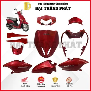 (Có bán lẻ) Dàn áo xe Lead 110cc GGE (2009-2010-2011-2012) màu Đỏ đậm – R313 chính hãng Honda