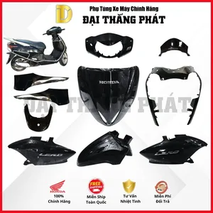 (Có bán lẻ) Dàn áo xe Lead 110cc GGE (2009-2010-2011-2012) màu Đen – NHA69 chính hãng Honda