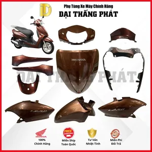 (Có bán lẻ) Dàn áo xe Lead 110cc GGE (2009-2010-2011-2012) màu Nâu – YR303M chính hãng Honda