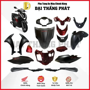 (Có bán lẻ) Dàn áo xe Lead 125cc (2016-2017-2018) màu Đen mờ – NHA76M chính hãng Honda