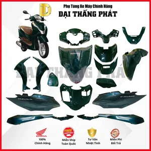 (Có bán lẻ) Dàn áo xe Lead 125cc (2016-2017-2018) màu Xanh lục – G209P chính hãng Honda