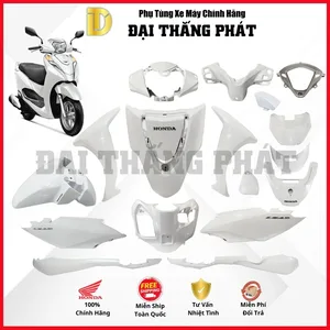 (Có bán lẻ) Dàn áo xe Lead 125cc K2T năm 2022 màu Trắng đen – NHB35P – Phiên bản tiêu chuẩn chính hãng Honda
