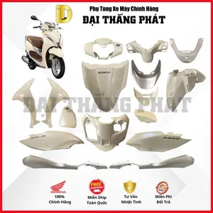 (Có bán lẻ) Dàn áo xe Lead 125cc (2016-2017-2018) màu Vàng – Y229P chính hãng Honda