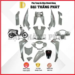 (Có bán lẻ) Dàn áo Vision 110cc (2023) K2C màu Xám Xi Măng NHC60 phiên bản thể thao chính hãng Honda
