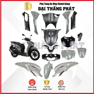 (Có bán lẻ) Dàn áo xe SH 160cc (2024) K0R màu Xám Đen NHC60 phiên bản Thể Thao chính hãng Honda