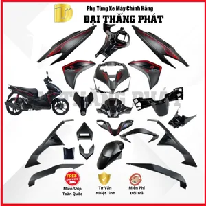 (Có bán lẻ) Dàn áo xe Air Blade 125cc (2017) K66 màu Đen Mờ NHA76 chính hãng Honda