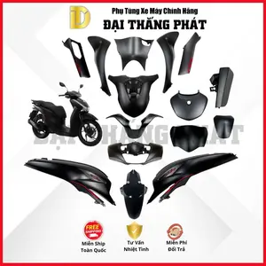 (Có bán lẻ) Dàn áo xe SH 125cc (2024) K0R màu Đen nhám tem đỏ – NHA76 – Phiên bản đặc biệt chính hãng Honda