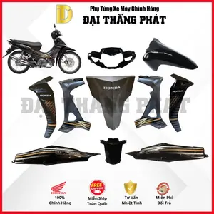 (Có bán lẻ) Dàn áo xe Blade Số K57 năm 2014 màu Đen xám tem vàng – NHB25 chính hãng Honda